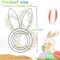 6-Pack 16-Inch Easter Bunny Wreath Frames – DIY Wire Wreath Forms for Spring and Holiday Decorations